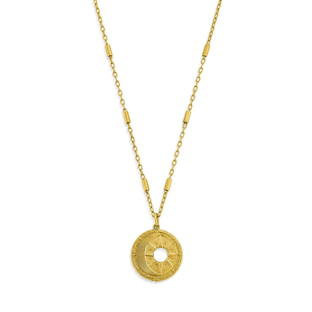 ChloBo 18ct Yellow Gold Plated Midnight Gaze Necklace