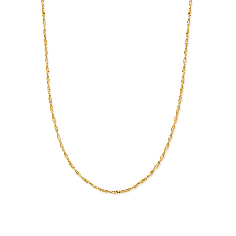 ChloBo 18ct Yellow Gold Twisted Rope Necklace