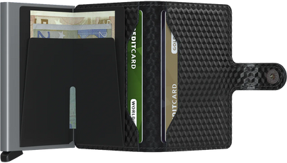 SECRID Black Carbon Gloss Mini Wallet