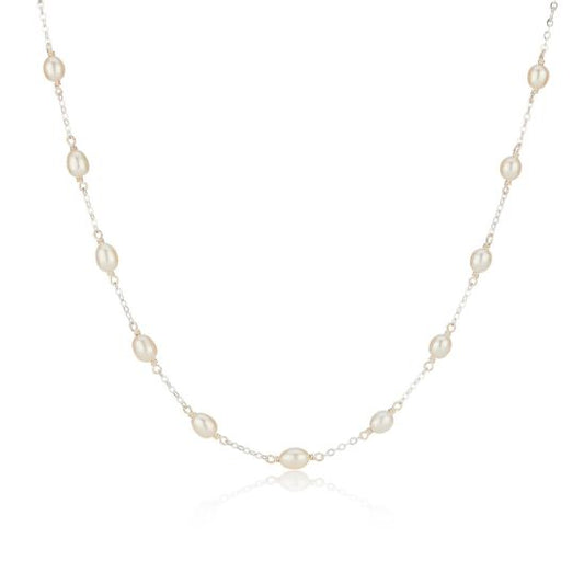 Sterling Silver Children's Pearl Bead Necklace