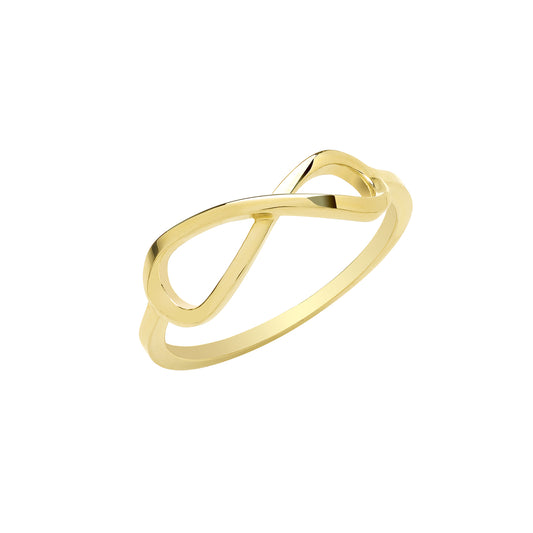 9ct Yellow Gold Infinity Ring