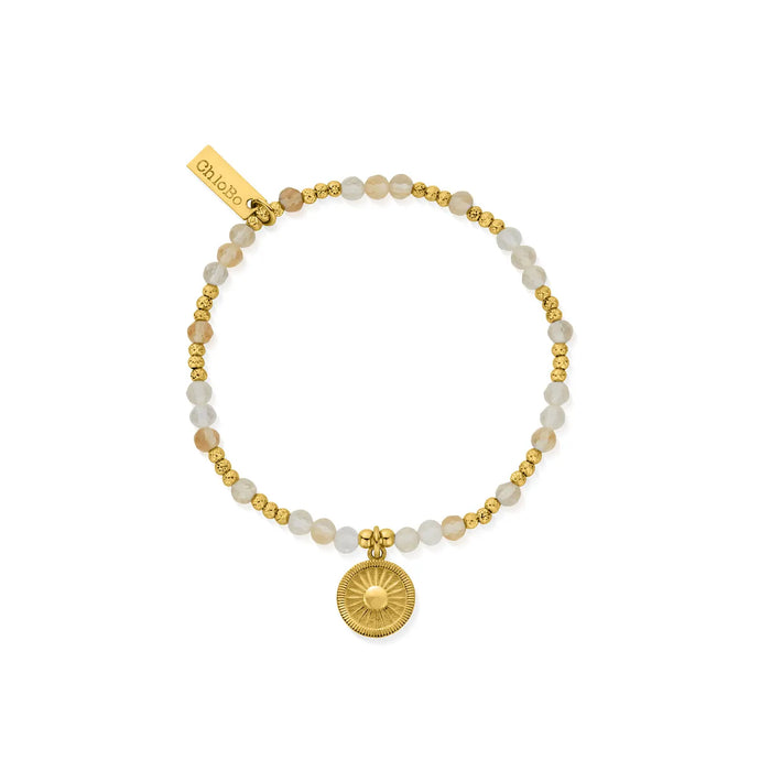 ChloBo 18ct Gold Plated Sun Catcher Citrine Bracelet